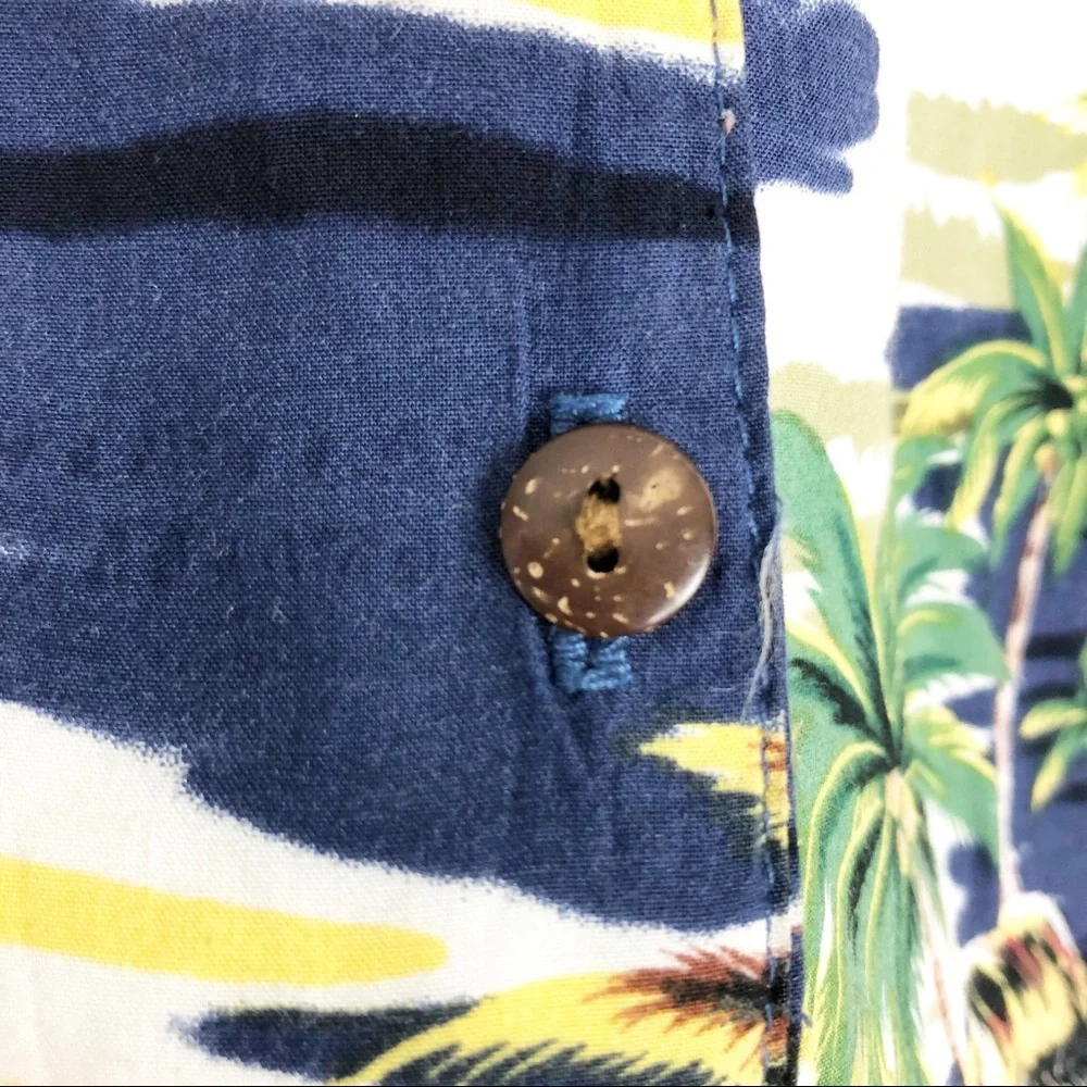 Hilo Hattie Vintage Hawaiian V Neck Blouse Medium - Picture 8 of 10